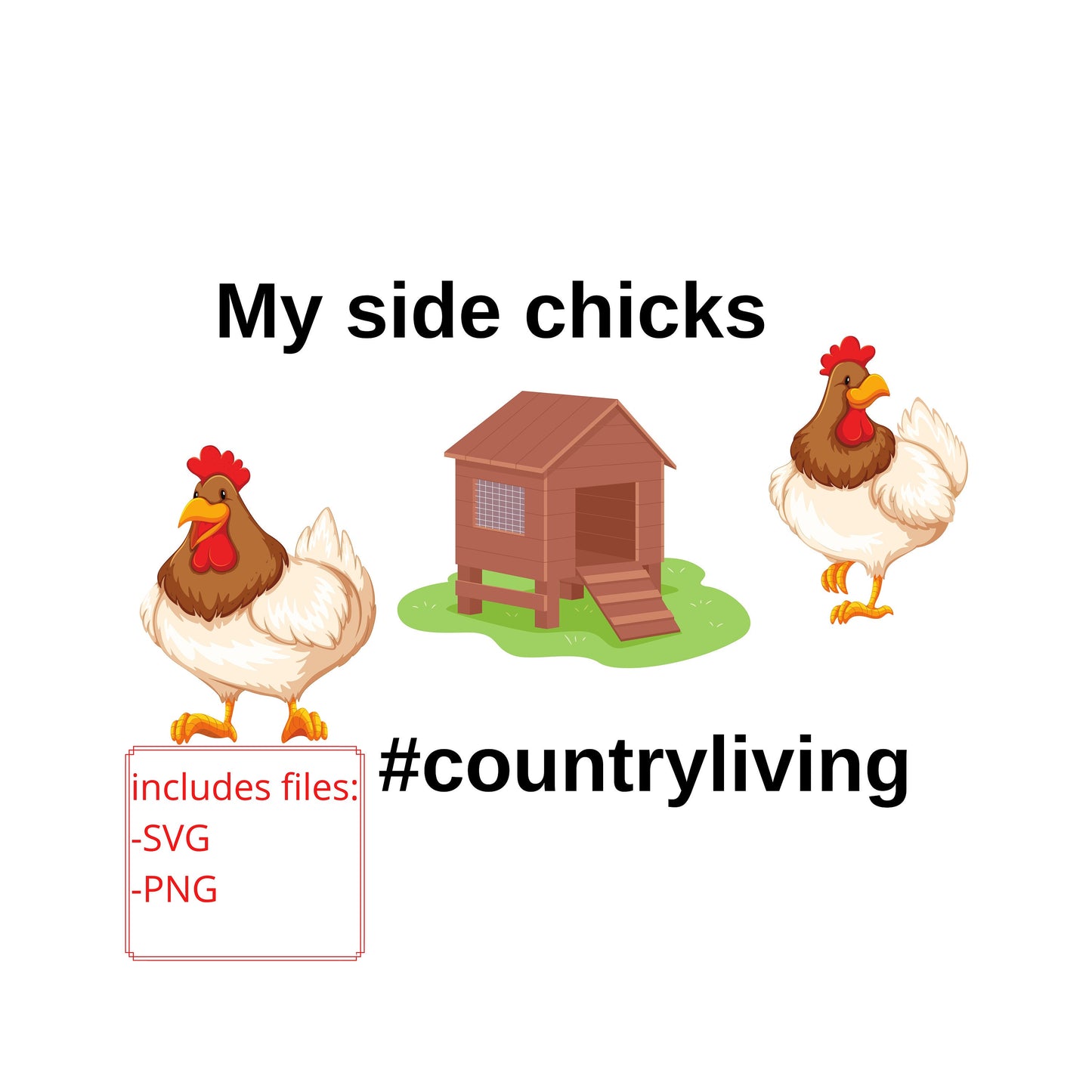 Side Chicks Funny SVG Bundle