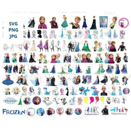 Disney Frozen Designs SVG Bundle | Family Supply Digitals
