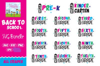 Back to School SVG Bundle | Family Supply Digitals