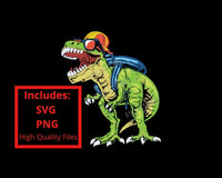 I'm Ready To Crush SVG Bundle, T-Rex Dinosaur, ready to go to school PNG