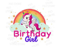 Unicorn Birthday Girl SVG Bundle Package