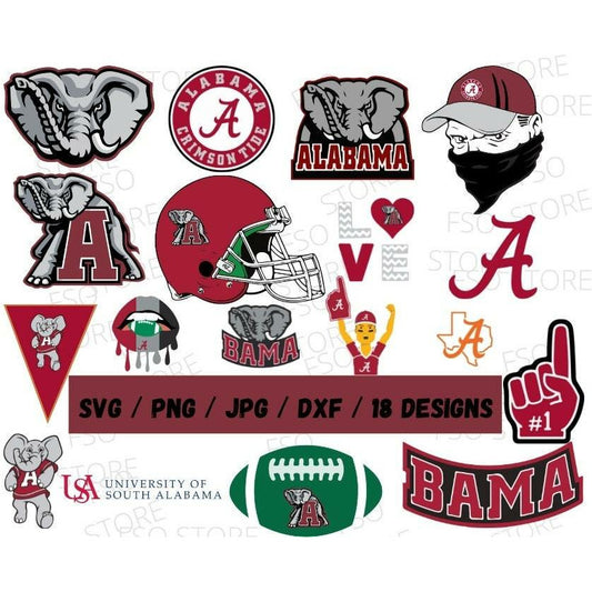 Alabama Crimson Tide SVG | Family Supply Digitals