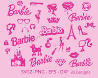 Barbie Characters 30 Designs SVG | Family Supply Digitals
