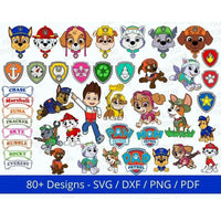 Paw Patrol Bundle 80+ Designs Layered SVG Bundle