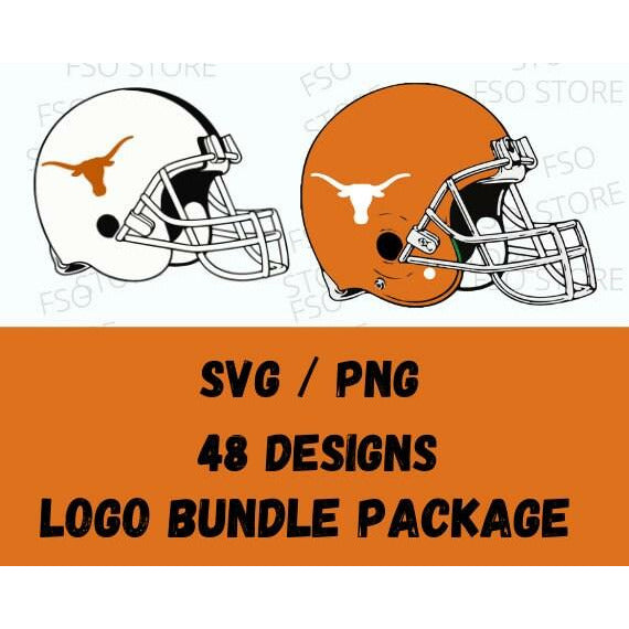 Texas Longhorns 48 SVG Bundle Package Designs