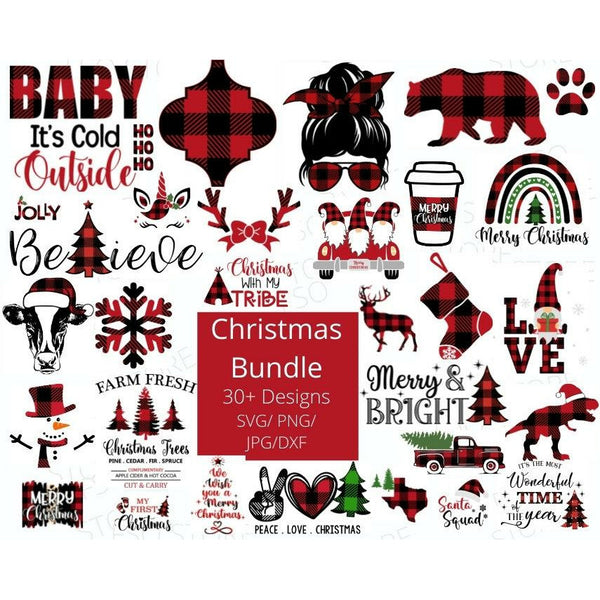 Christmas 30 Designs SVG files | Family Supply Digitals