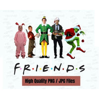 Christmas Friends PNG File | Family Supply Digitals