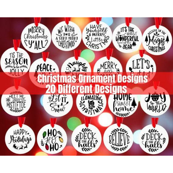 Christmas Ornament Svg Bundle | Family Supply Digitals